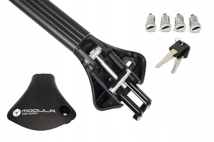 Modula bagażnik bazowy Oval Bar czarny/ zintegrowany