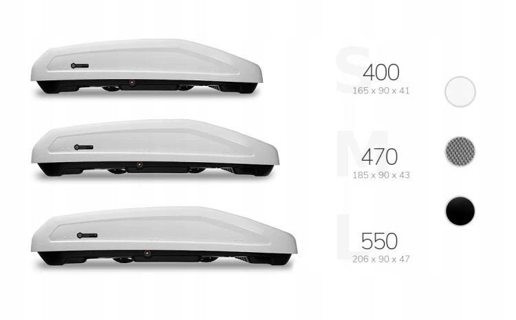 Box dachowy Modula EVO 400L / biały