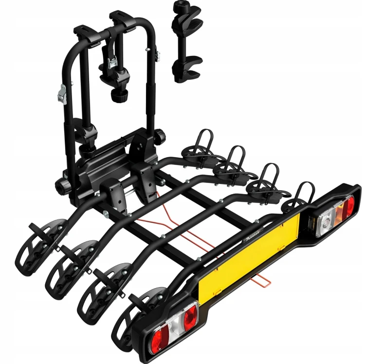 Box na platformę rowerową Peruzzo GP Box, 340 l + bagażnik Peruzzo Parma, na 4 rowery