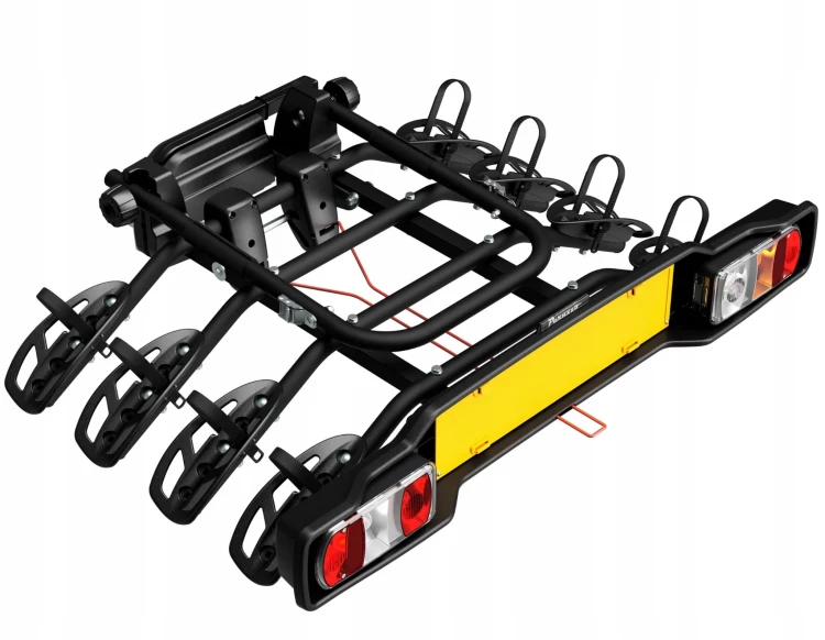 Box na platformę rowerową Peruzzo GP Box, 340 l + bagażnik Peruzzo Parma, na 4 rowery