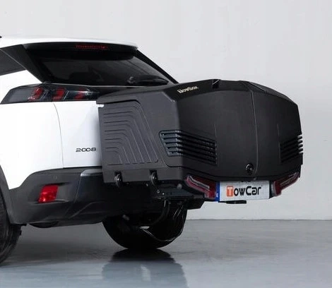 Box na hak TowBox V3, 400 l / czarny