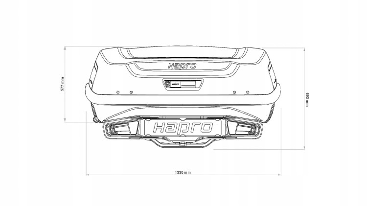 Box Hapro Boxer M /oliwkowa zieleń