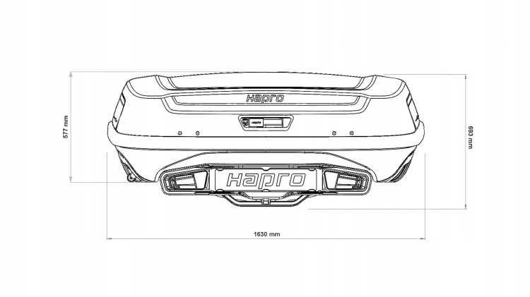 Box Hapro Boxer L /matowa czerń