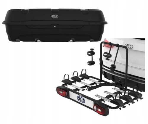 Box Na Hak Holowniczy Cruz Sector 400L + Bagażnik Na 3 Rowery Sosnowiec