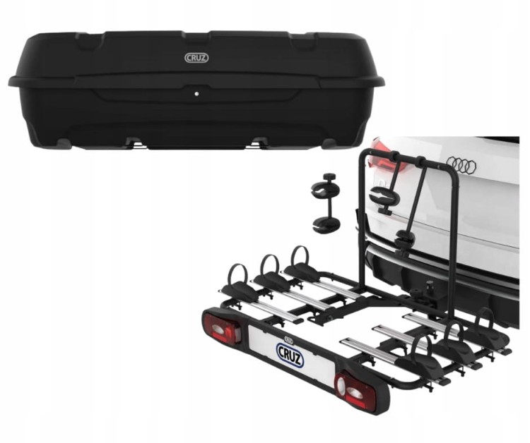 Box Na Hak Holowniczy Cruz Sector 400L + Bagażnik Na 3 Rowery Sosnowiec