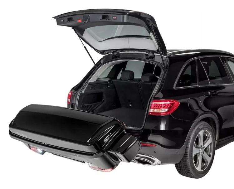 ZESTAW MFT BLACK BOX 300L BOX NA HAK NA 4 PARY NART + BAGAŻNIK NA 3 ROWERY