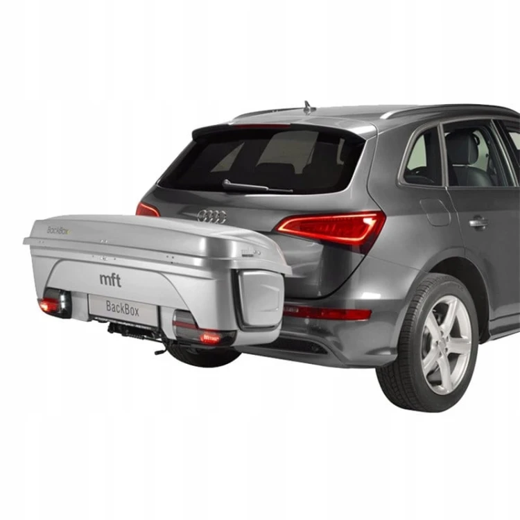 ZESTAW MFT SILVER BOX 300L BOX NA HAK NA 4 PARY NART + BAGAŻNIK NA 2 ROWERY