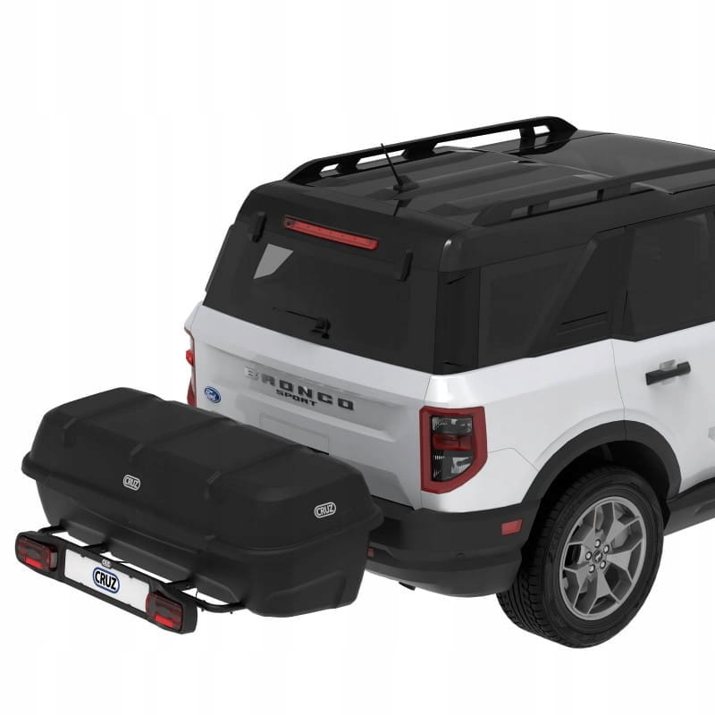 Box na hak Cruz Sector, 400 l / czarny + platforma bazowa